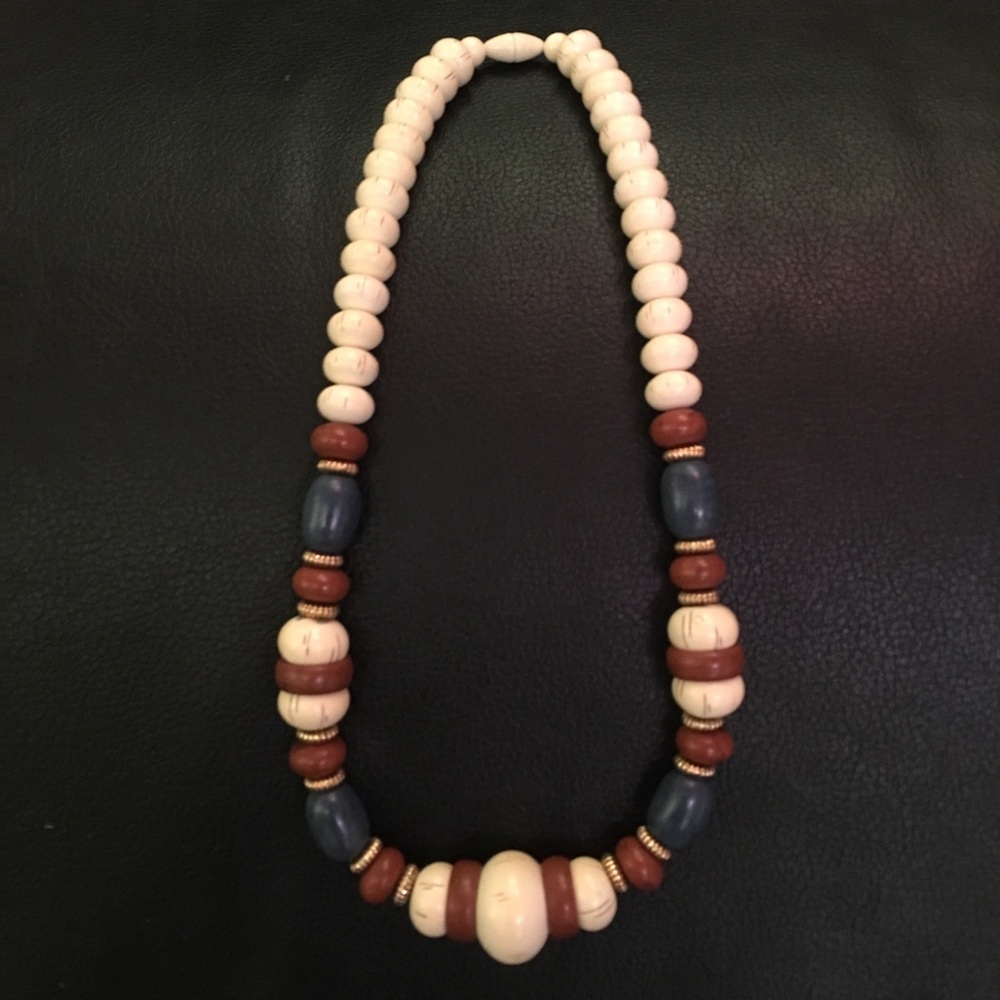 Boho faux Ivory necklace